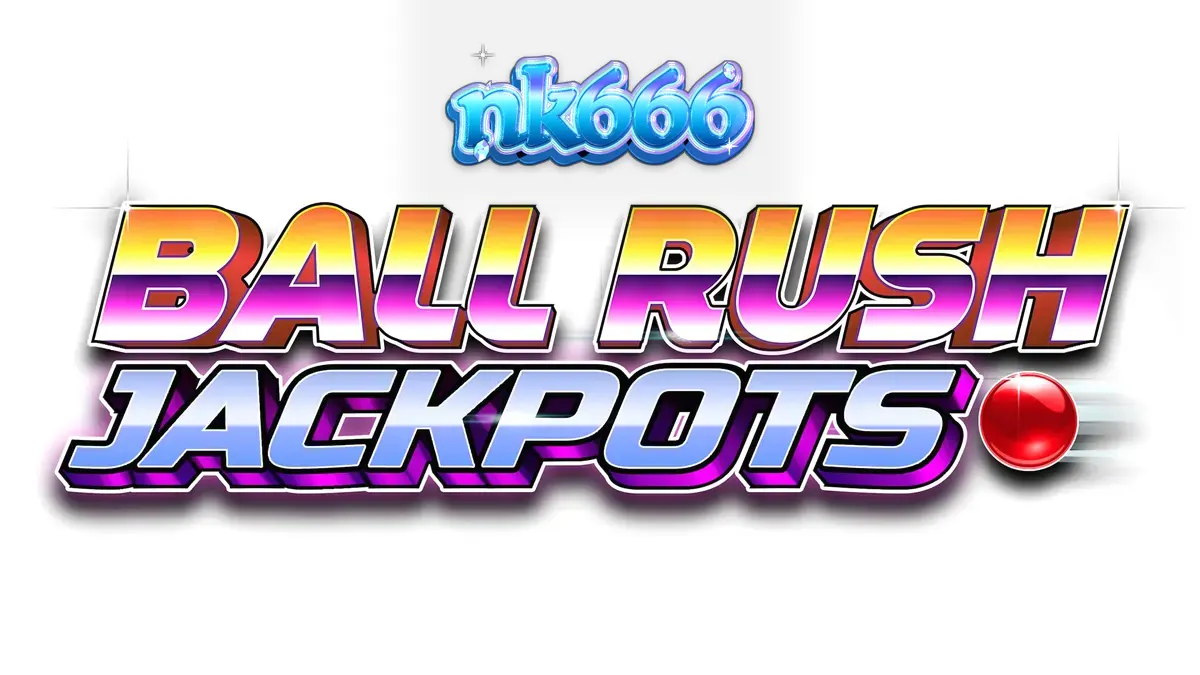 Tampilan antarmuka permainan Ball Rush Jackpots dengan papan pasak yang penuh warna.